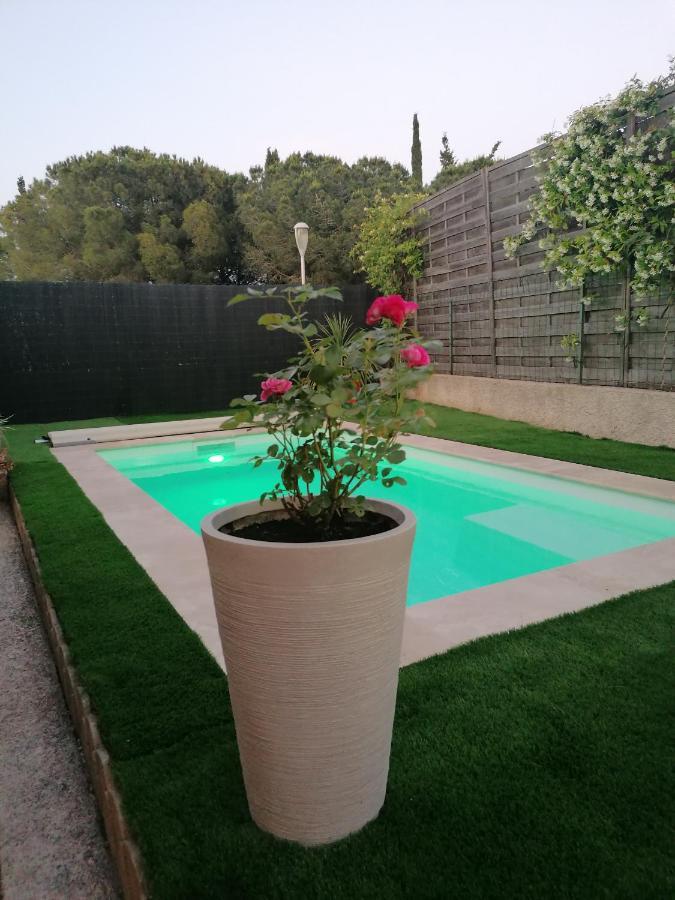 MimiLou rez-de-jardin avec piscine&spa Agde Extérieur photo