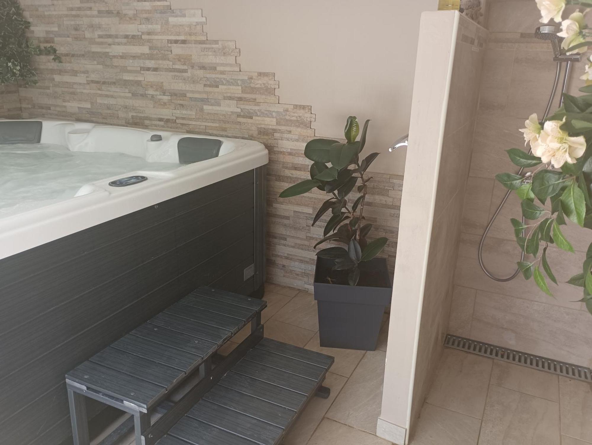 MimiLou rez-de-jardin avec piscine&spa Agde Chambre photo